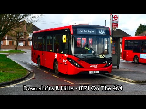 DOWNSHIFTS & HILLS | Journey On The 464 | 8171 (SN17 MRX) | ADL Enviro 200 MMC