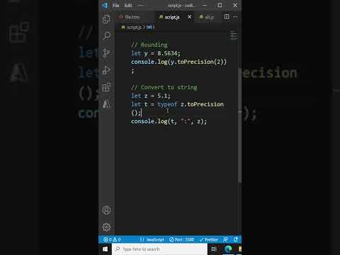 Number Toprecision Method Javascript Tutorial For Beginners