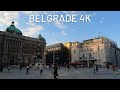 Belgrade, Serbia 4K - Walking Tour of City Center of Belgrade