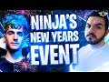 NINJA’S NEW YEARS EVENT! TIM HIJACKS MY STREAM! (Fortnite: Battle Royale)