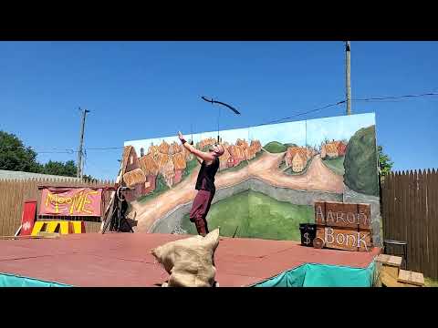 Aaron Bonk at Robin Hood's Medieval Faire, June 2022CE