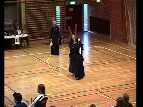 Stockholm Kendo Open 2011 - Dan category - Lipiński (aka)- Korhonen (shiro)