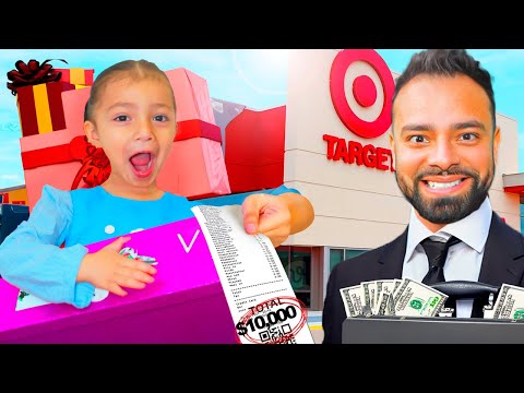 COMPRANDO TODO LO QUE NUESTRA HIJA TOCA EN 5 MINUTOS