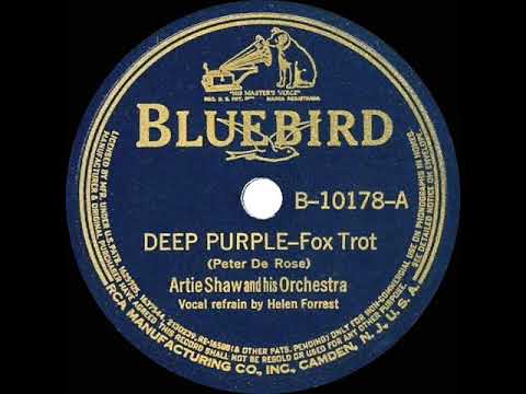 1939 Artie Shaw - Deep Purple (Helen Forrest, vocal)