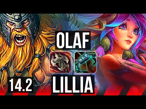 OLAF vs LILLIA (TOP) | Comeback | KR Challenger | 14.2