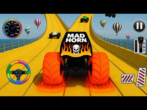 Monster Truck Mega Ramp Impossible Driver - Monster Truck Mega Ramp Racing - Android Gameplay 