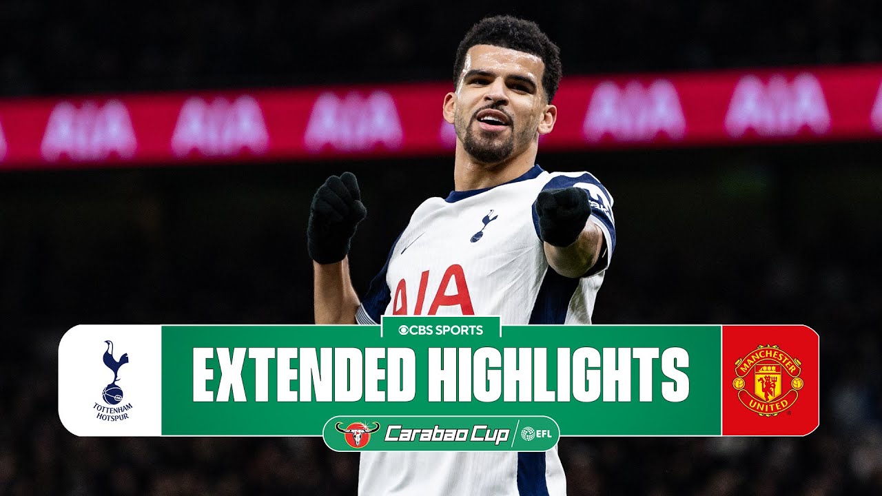 Tottenham vs. Man. United: Extended Highlights | Carabao Cup | CBS Sports Golazo