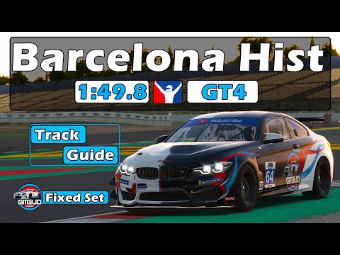iRacing GT4 Challenge Barcelona Historic Track Guide - 1:49.8