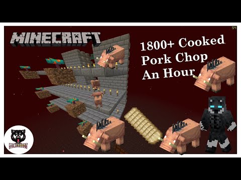 Minecraft | How to Build an Easy Hoglin Farm - Unlimited Pork Chop