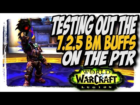 BM Hunter 7.2.5 DPS PTR Test!! BM hunter WoW Legion 7.2.5