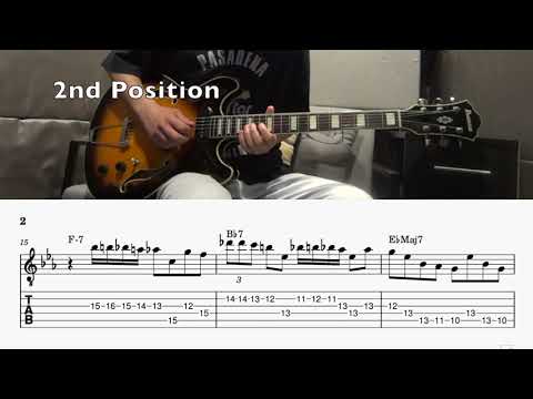 Lick of the Day #21 - Sonny Rollins ii V Lick in two different positions with TAB