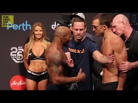 UFC 221: Luke Rockhold vs. Yoel Romero Heated Weigh-In + Staredown