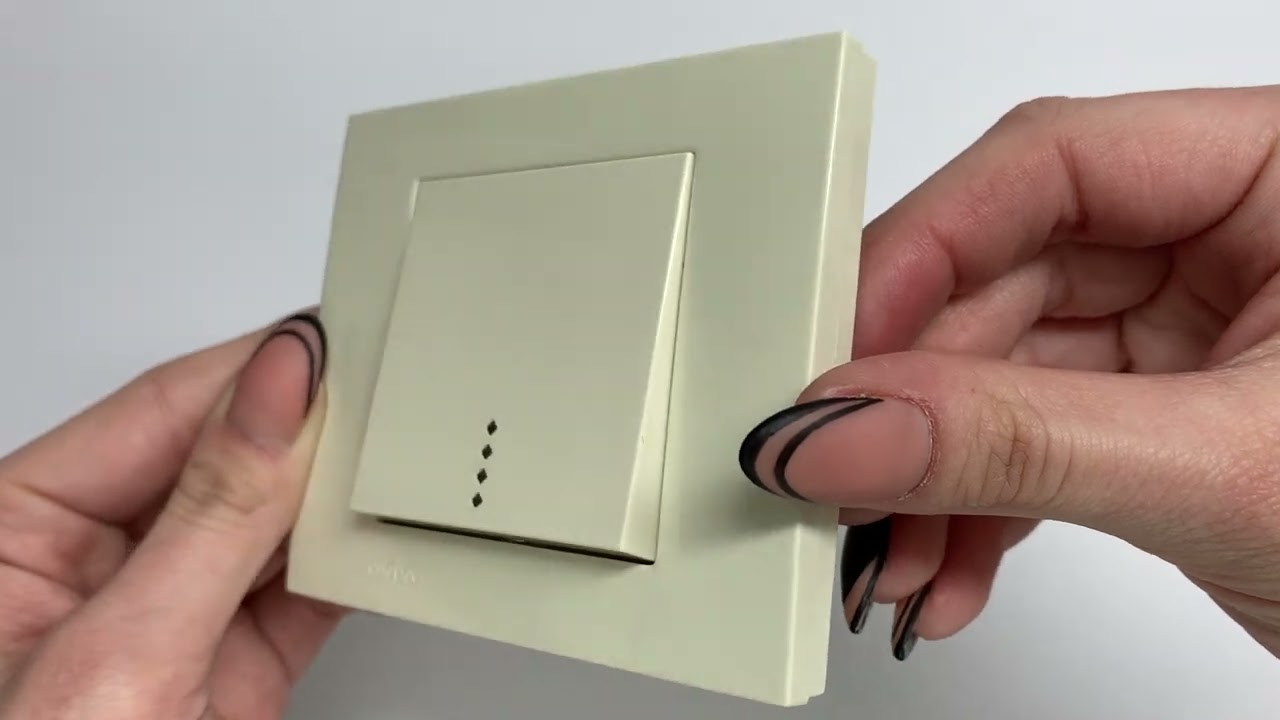 Выключатель одноклавишный с подсветкой OVIVO Grano крем (400-020200-201)