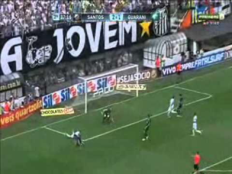 Santos 2 x 1 Guarani Paulistao 2013 Gols Montillo e André Dribles e Shows de Neymar Jr