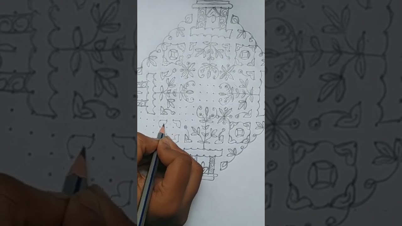 muggulu ||thulasi Kota || pokallam||25/5/5straight dots|| Rangolis