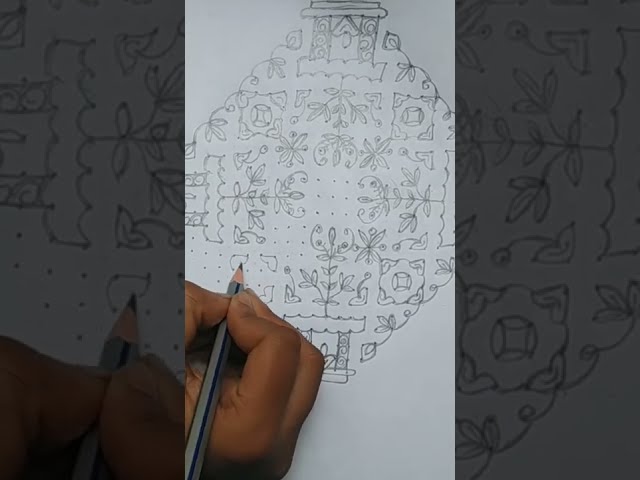 muggulu ||thulasi Kota || pokallam||25/5/5straight dots|| Rangolis