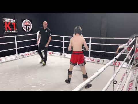 WKA Amateur English Welterweight Title ( K1-Rules ) : Liam Rathbone vs Callum Barlow - Round 1.