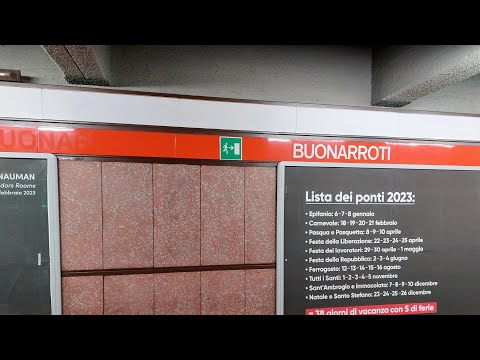 (Walkthrough) Stazione BUONARROTI (M1 Metro Milano)