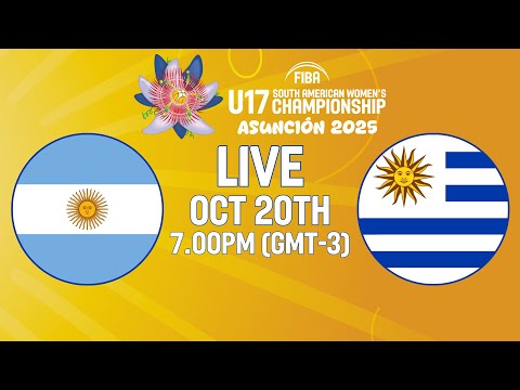 Argentina v Uruguay | Full Basketball Game | FIBA U17 South American Women's Championship 2025