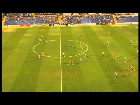 Gol de Felipe Sanchón (2-1) en el Hércules CF - Girona FC Jornada 4