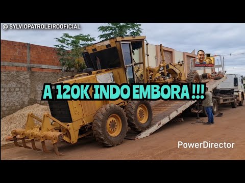 CAT 120K INDO EMBORA / Motoniveladora caterpillar grader niveleuse patrola operador 