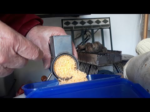 Grating Cheese with Antique Grater, Lister Update and Vegetable Seeds Update. Barbecue next video