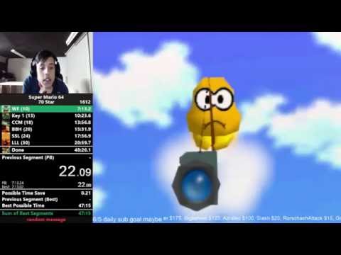 Drunk puncayshun calls cheese05, SM64 world record holder