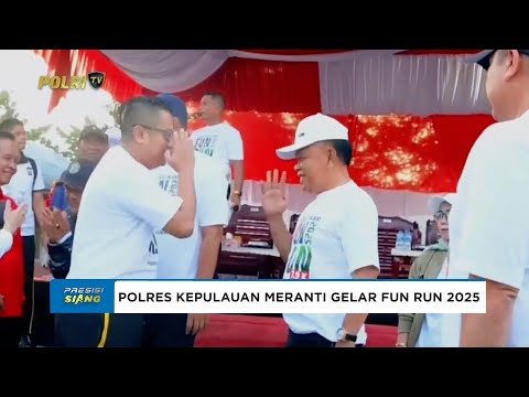 POLRES KEPULAUAN MERANTI GELAR FUN RUN SAMBUT HARI BHAYANGKARA KE-79