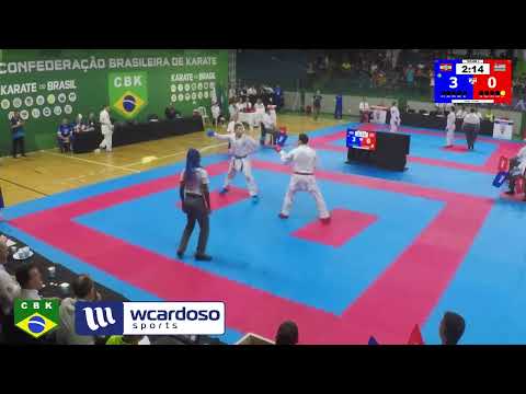 KUMITE SÊNIOR MASC. -75 Kg - GUILHERME GOMES SP X KAUAN RIBEIRO SC