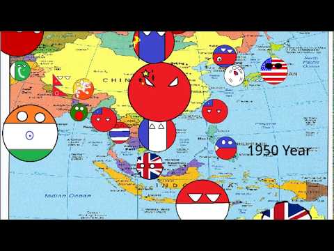 Timeline of national Flags (East Asia) in Countryballs