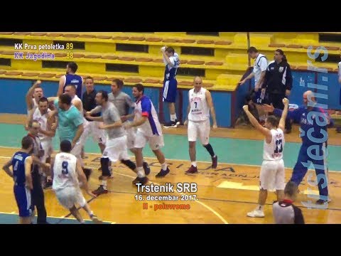 KK Prva petoletka 89 : 88 KK Jagodina II-POLUVREME ; Trstenik SRB 16. dec 2017.