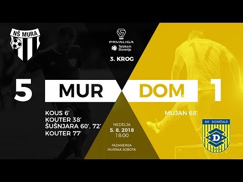 3.krog: Mura - Domžale 5:1 ; Prva liga Telekom Slovenije 2018/2019