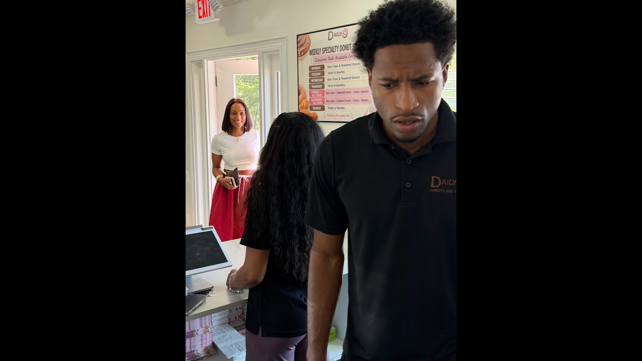 Ms. Johnson shows up to Tre’s job while he’s on duty!