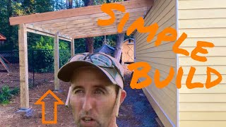 How To Build Patio Lean To Roof Overhang
