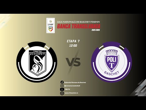 Liga Nationala de Baschet Feminin 25/26 - Sportul Studențesc București vs CSU Politehnica Timișoara