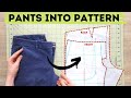How to turn your FAVORITE pants into pattern - with darts, pockets, zipper fly