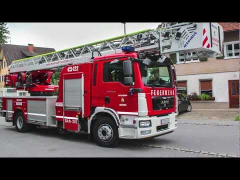Ankunft der neuen Drehleiter Magirus DLA(K) 23/12 - Feuerwehr Lustenau