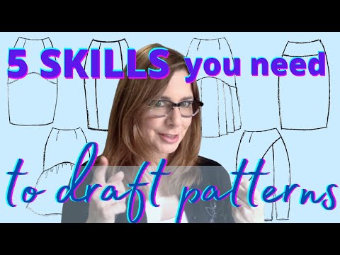 5 SKILLS YOU NEED to draft patterns for fashion design