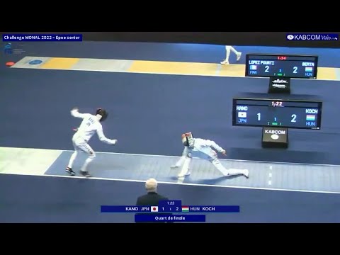 Epee Fencing - You thought you scored!? I did too! | Kano K vs Koch T