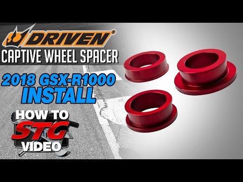 Driven 2018 Suzuki GSX-R1000 Captive Wheel Spacer Install | Sportbike Track Gear