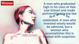 Barbra Streisand' Women Quotes All the time - A man who graduated high in