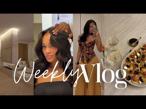weekly vlog | new dubai apartment + girl dinner + home decor + settling in & more! allyiahsface vlog