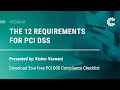 WEBINAR: PCI DSS COMPLIANCE CHECKLIST | CONTROLCASE