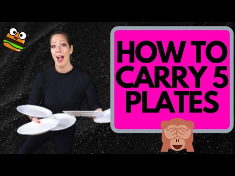 HOW I CARRY 5 PLATES | WAITER RESTAURANT TRAINING