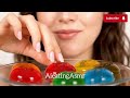 ASMR SOUR CANDY WARHEADS CUBES SOUR SPRAY WAX CANDY EARTH GUMMY RAINBOW DESSERTS MUKBANG