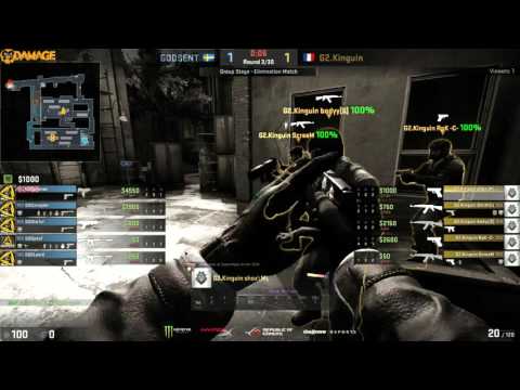 GODSENT vs. G2 Esports | Gruppe B, DreamHack Masters Malmö 2016 | de_train