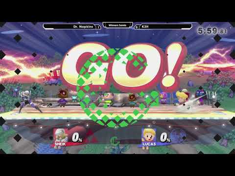 Smash 4: Dr. Napkins (Sheik) V K3H (Lucas) - Ascendance 103 Tournament SSB4