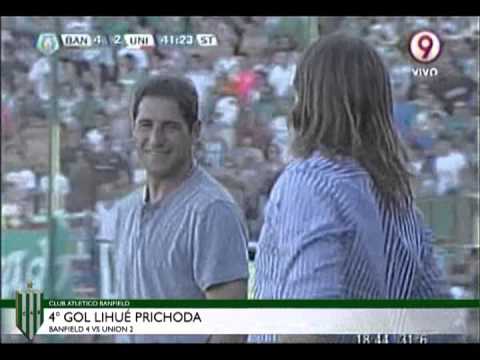 Banfield 4 - Unión de Santa Fe 2 / 21a Fecha B Nacional 2013/14 / Gol de Lihué Prichoda