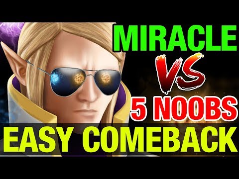 EASY COMEBACK BY MIRACLE - Invoker - Dota 2