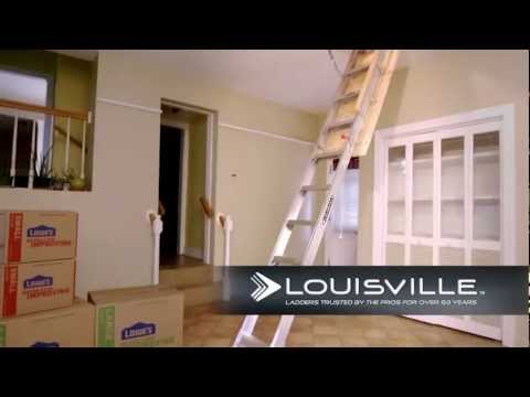 Louisville Ladder Elite Aluminum Attic Ladder AA2210 & AA2510 Series